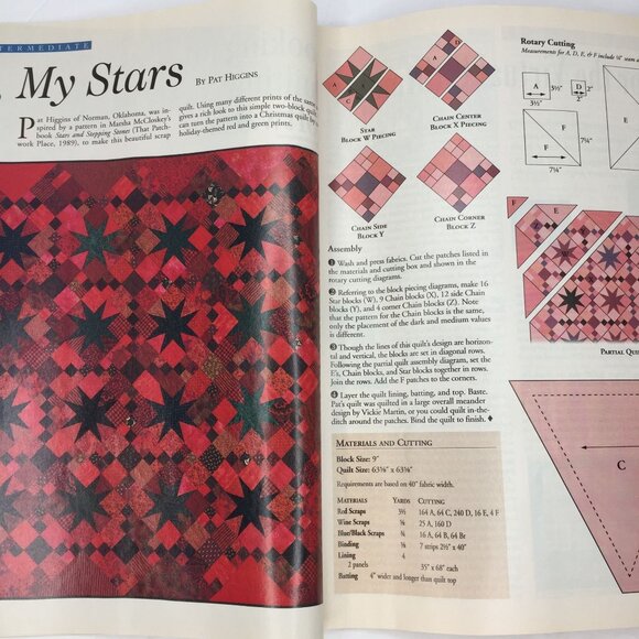Vintage Quilters Newsletter Magazine Issue 328 December 2000 New Quilt Patterns - Picture 6 of 14